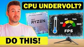 How To Undervolt a Ryzen 7 5800X3D or 5700X3D!