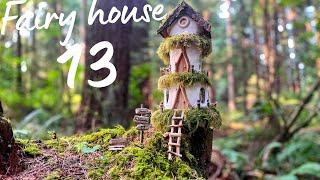 DIY Fairy House Castle -  made of natural & recycled materials