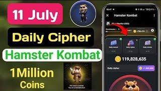 11 July Hamster Kombat Daily Cipher | Hamster Kombat Daily Cipher Today