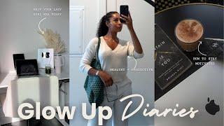 GLOW UP DIARIES | EXIT your LAZY GIRL ERA, healthy and productive //glow up// secrets, + life update