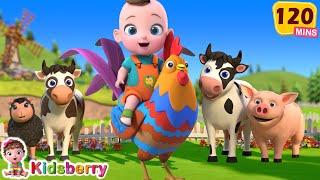 Farm & Domestic animals + Old Macdonald | Nursery Rhymes & Baby Songs - Kidsberry