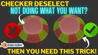 You need this checker deselect trick for Blender