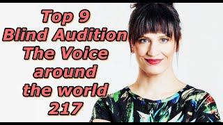 Top 9 Blind Audition (The Voice around the world 217)