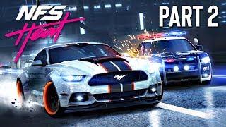 Destroying POLICE CARS in a POLICE CHASE!! (Need for Speed: Heat, Part 2)