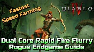 [Season 3 Endgame] Dual Core Rapid Fire Flurry Rogue Build Guide - Diablo 4