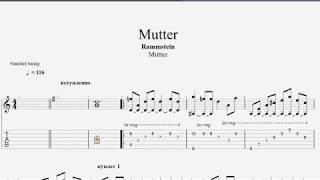 Rammstein – Mutter (fingerstyle guitar) FREE tab