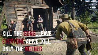 RDR2 - What if we KILL or leave alive a FAMILY in Watson's Cabin