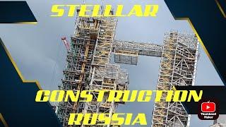 stellar construction Russia #jobsinrussia #jobsinrussiaforindian our work site.