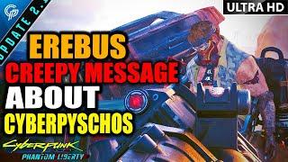 Erebus Blackwall Says SOMETHING CREEPY When V Kills A Cyberpsycho | Cyberpunk 2077