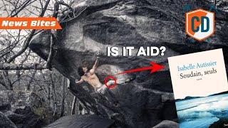 Using A Book In A Kneepad To Climb 9A | Climbing Daily News Bites