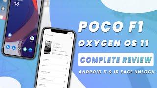 POCO F1 Oxygen OS Latest Oneplus 8 Based Android 11 Port  | IR Face Unlock | Complete Review - 2021