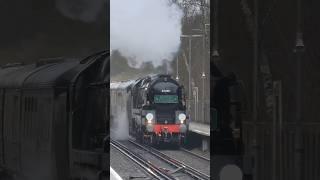 35028 Clan Line climbs Hildenborough bank - 20.02.25