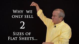 Why we only offer two sizes of luxury flat sheets at Vero Linens