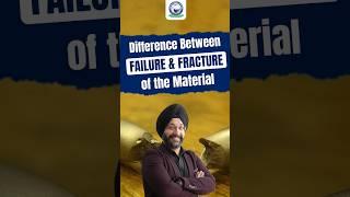 Difference Between Failure & Fracture of the Material by Chadha Sir #failure #fracture #material