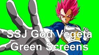 SSJ God Vegeta Green Screens