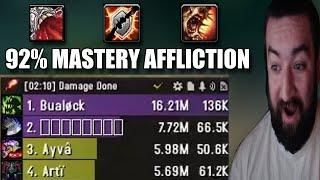 92% MASTERY AFFLICTION WARLOCK IS DOING 3 TIMES ENEMY DAMAGE!