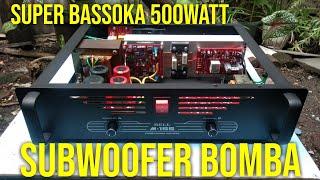 power SUBWOOFER M155 bassoka bomba 500watt,bikin tetangga kocar kacir.