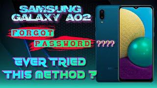 Samsung A02 SM-A022F Forgot password. Pattern Pin Password Unlock. A02 Hard reset. Clear explanation