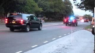 Pope Francis Motorcade City Ave dusk