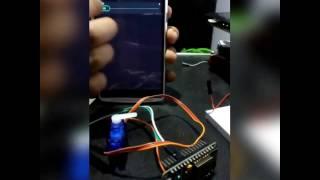 Servo motor controlled with BLYNK app