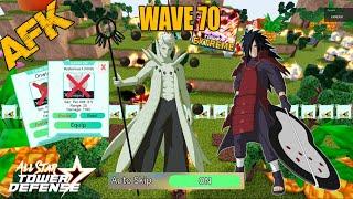 AFK LAZY BUFF! Obito in Extreme Infinite wave70 Auto skip โอบิโตะ ฟาร์มตัวexp All Star Tower Defense