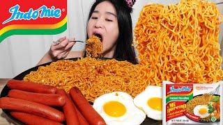 INDOMIE ASMR MUKBANG! Spicy Garlic Butter Indomie Recipe - How To Cook Indomie Noodles Eating Show