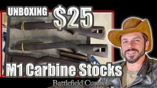 UNBOXING $25 Surplus M1 Carbine Stocks from J&G! Overall Condition and my Thoughts