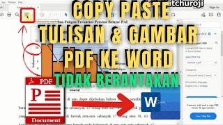 cara copy paste pdf ke word teks dan gambar