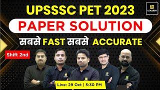 UPSSSC PET 2023 | UP PET Paper Analysis & Solution |  UP PET 29 October (Shift 2nd) Paper Solution