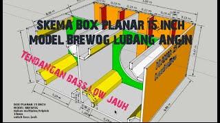 skema box planar 15 inch model brewog bas jauh design of 15 inch planar box speaker for subwoofer