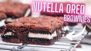 Nutella Oreo Brownies