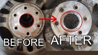 How To Bore Wheel Hub Centers at Home