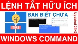 Những Lệnh Hữu Ích Trong Windows Nên Biết | Windows Tutorials | Command Windows useful