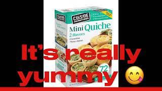 Costco Cuisine Adventures Mini Quiche easy making snack for tea time and every time