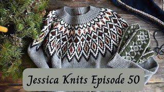 Jessica Knits Episode 50: Icelandic inspired colorwork sweater