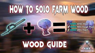 THE BEST WAY FOR FARMING WOOD GEN 2 || FARMING TRICK || WOOD GUIDE || ARK SURVIVAL EVOLVED