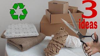 3 AWSOME IDEAS FOR REUSE CARDBOARD BOX FOR YOUR HOME DECOR.THIS IS SO BEAUTIFUL.