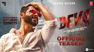 Deva Teaser | Shahid Kapoor | Deva Trailer | Deva Movie Trailer | Deva Official Trailer | Deva Movie