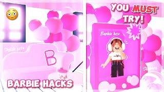 *5 BARBIE* Building HACKS That will *BRIGHTEN* Your Home In ADOPT ME! 🩷 **So Cutee!**