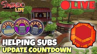 [FREE GAMEPASSES] UPDATE COUNTDOWN (NEW KAWAKI BLOODLINE) HELPING SUBS | Shindo Life Live