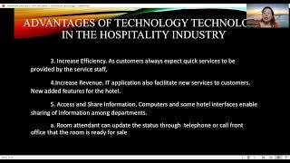 HPC 4A Lesson 1- Information Technology in Hospitality Industry