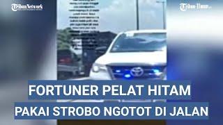 VIRAL Konvoi Mobil Pakai Lampu Strobo Ngotot Minta Diprioritaskan di Jalan