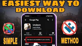 How to Download Undawn Mobile in India | Easiest Method