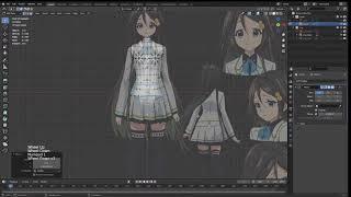 Blender beginner following tutorial to model anime character lower body