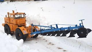 Трактор К 701 Как вспахать снег и зачем...