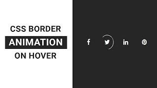 CSS border animation on hover | Cool Css Border Animation | CSS3 Hover Effects