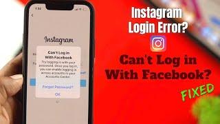 Fix Instagram: Can’t Login with Facebook! - Error Solved!