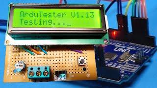 How To Make Electronic Components Tester | arduino electronic component tester