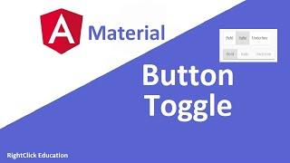 Angular Material Button Toggle | Angular Material Tutorial 19