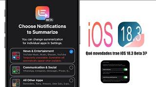 iOS 18.3 Beta 3? Qué novedades trae